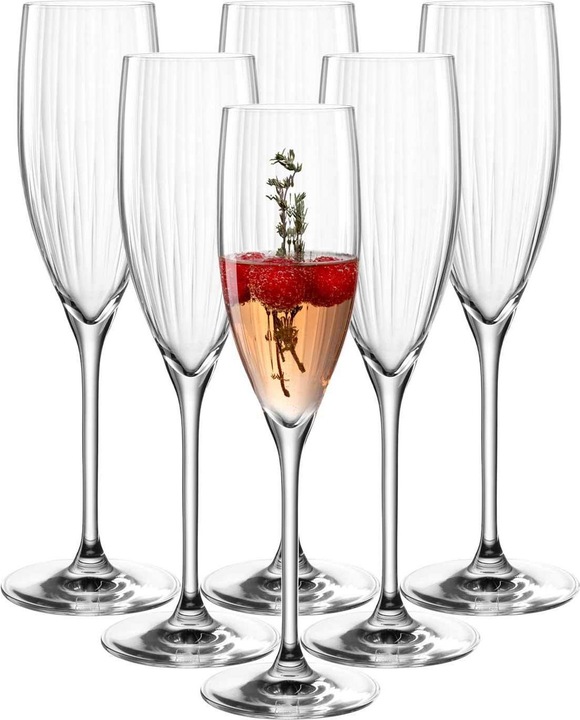 Produktbild Leonardo Sektglas Poesia 250 ml, 6 Stück, Transparent (25 cl, 6 Gläser, Sektgläser)