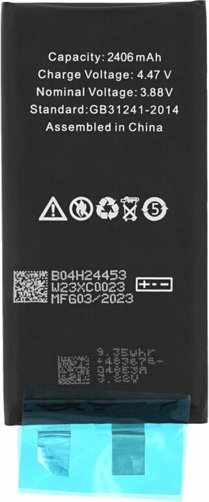 Actual product image OEM Battery cell for iPhone 13 mini (without flex cable)