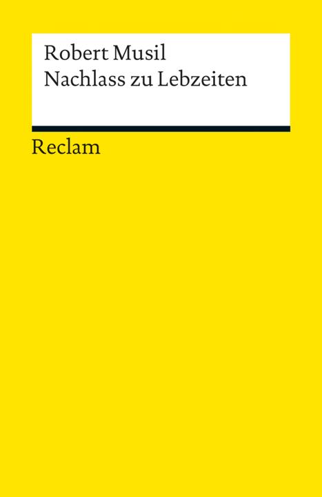 Produktbild Nachlass zu Lebzeiten (Deutsch, Robert Musil, 2013)