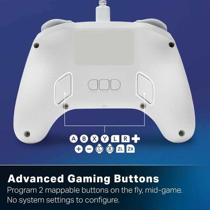 Actual product image PowerA NSW2 Controller Advantage wired Lumectra white (Switch, Switch 2)