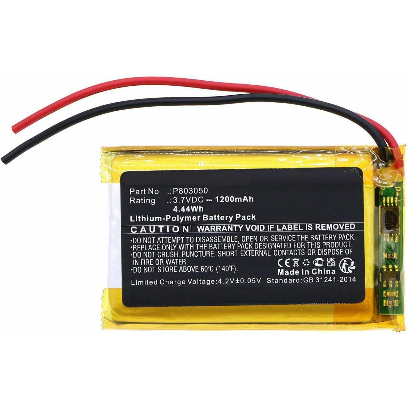 CoreParts Battery for AKG Wireless, Kopfhörer Ersatzteile, Schwarz
