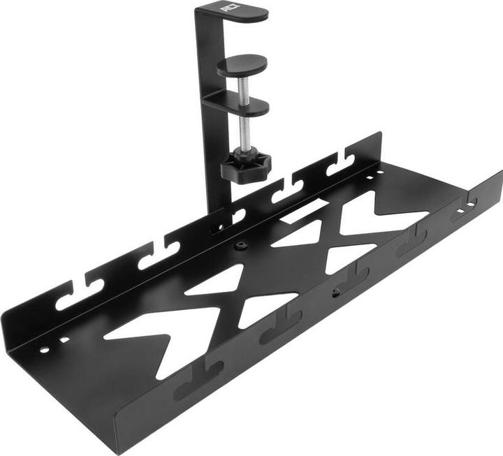 Actual product image ACT Under-desk cable management tray with clamp mount, 40cm