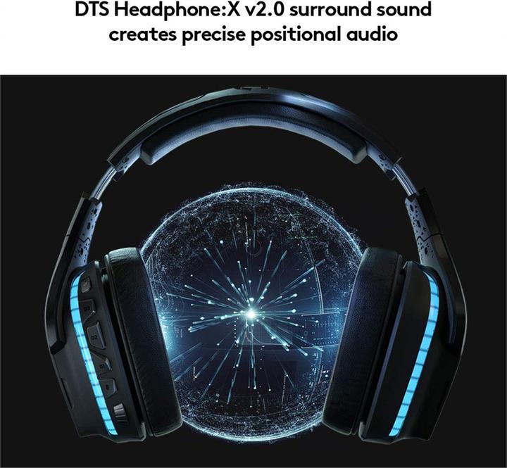 Produktbild Logitech G G935 Wireless 7.1 Surround Sound LIGHTSYNC für Gaming - 2,4 GHz - EMEA (Kabellos)