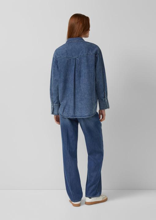 Immagine prodotto s.Oliver Denim-Bluse mit Stickerei (48)