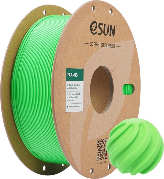 Immagine prodotto eSUN Filament PLA+ High Speed RGB Grün 1.75mm 1000g (PLA, 1.75 mm, 1000 g)