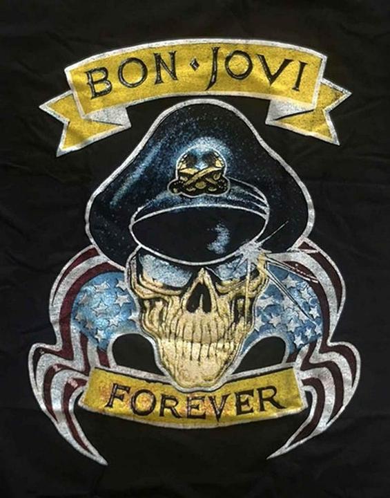 Immagine prodotto Bon Jovi Maglietta unisex da adulto in cotone Forever (M)