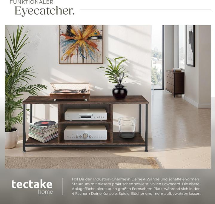 Image du produit tectake TV-Regal (120 x 40 x 50.5 cm)
