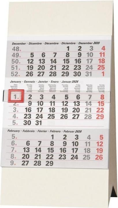 Biella 3-Monats-Pultsteller Desktop Peak