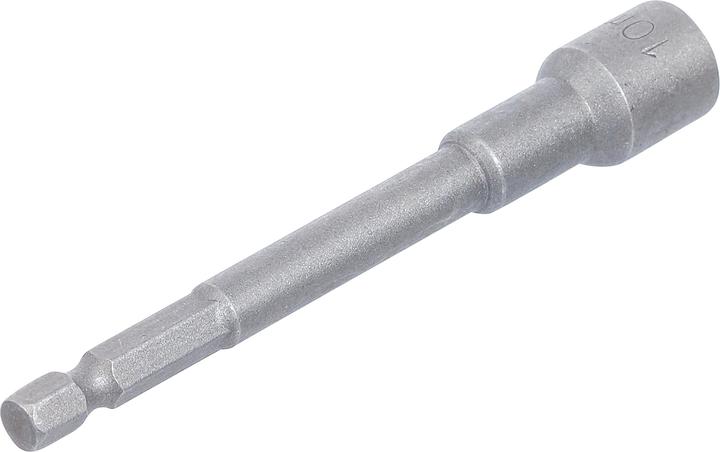Produktbild BGS Steckschlüssel-Einsatz Sechskant, extra lang für Bohrmaschinen 6,3 mm (1/4") SW 10 mm (10 mm)