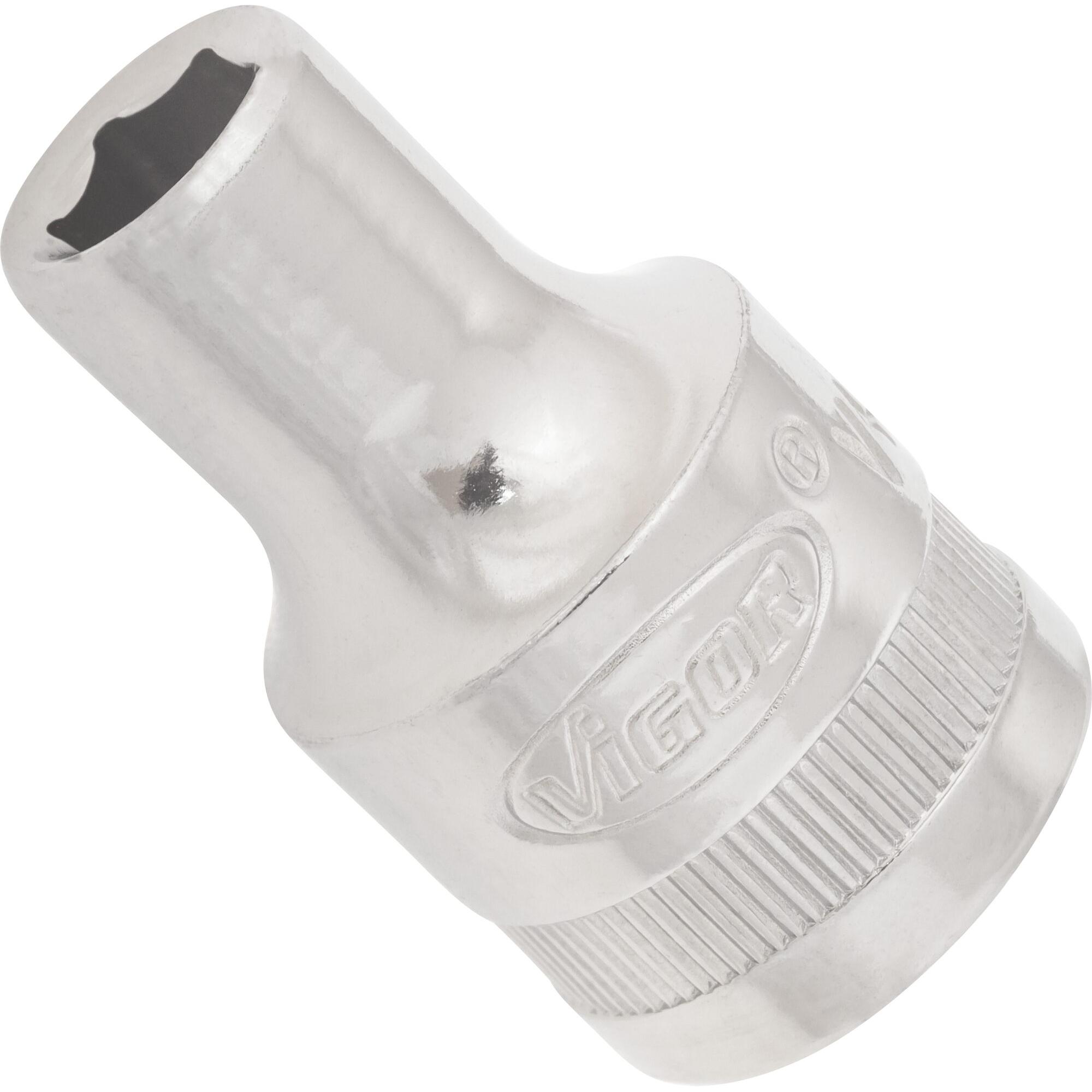 Vigor, Steckschlüssel + Stecknuss, STECKSCHLÜSSEL-EINSATZ 1/2" SW 8 (8 mm)