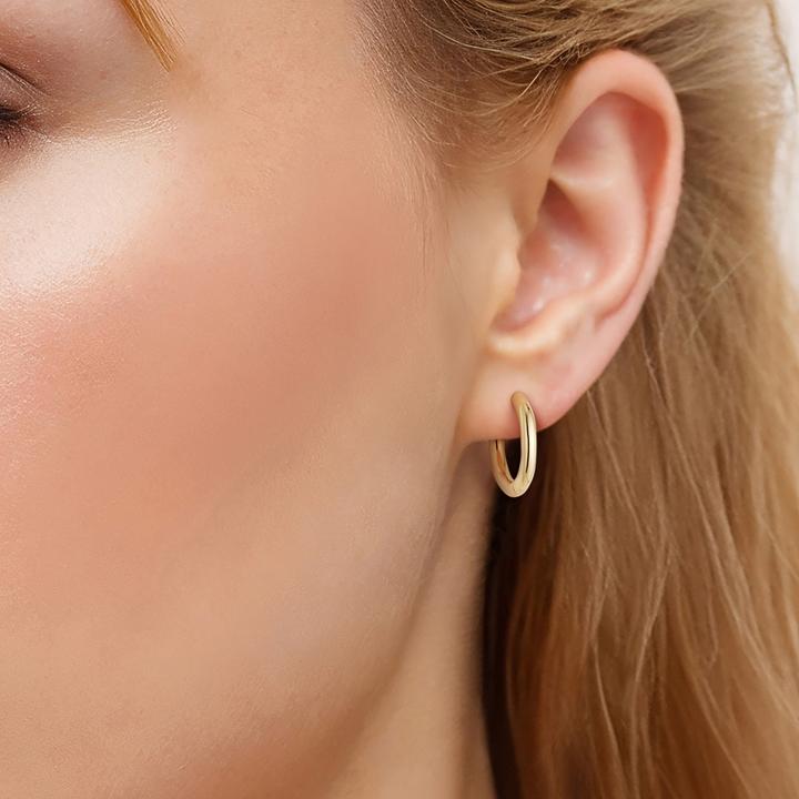 Immagine prodotto Glanzstücke München Creolen Sterling Silber gelbgold - 38230 (Argento 100%)