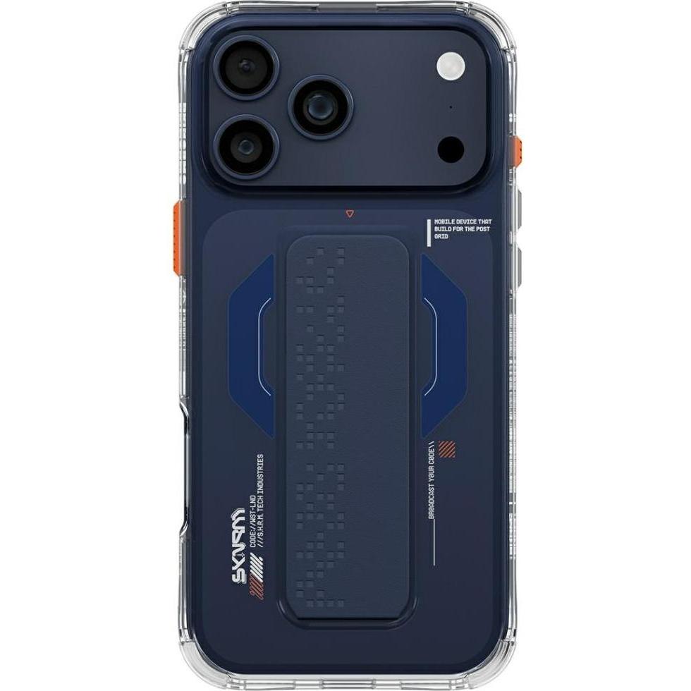 Skinarma Case Haxa for iPhone 17 Pro Max Magnetic Charging + Grip Stand blue (Apple iPhone 17 Pro Max), Cover smartphone, Blu