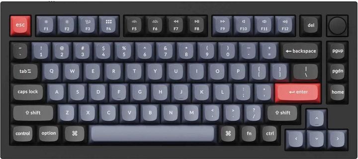 Actual product image Keychron Key Q1 Knob 75% Alu RGB Gat Brown bk H Q1-M3-EN (DE)