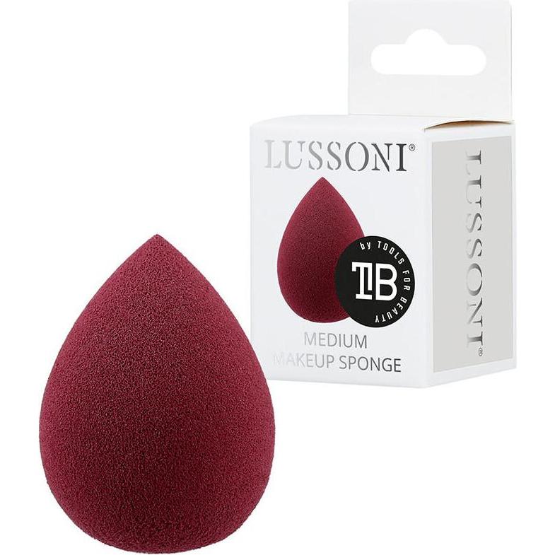 Tools For Beauty Rosa Zubehör Make-Up, T4b Lussoni Medium Drop-Shaped Makeup Sponge Blender Sponge Burgundy