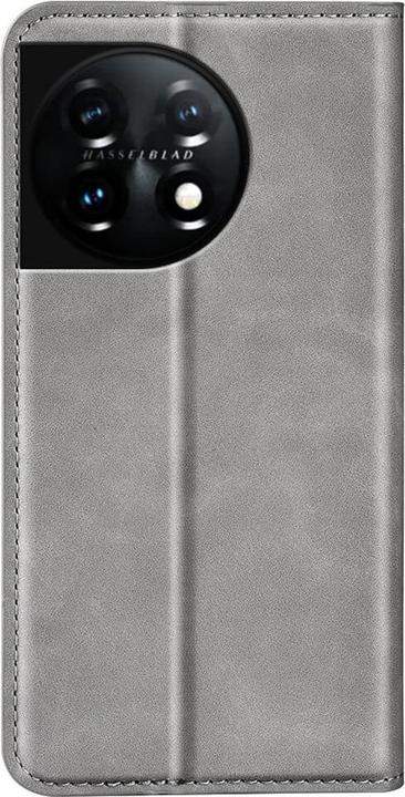 Actual product image Cover-Discount One Plus 11 - Stand Flip Case Cover grey (OnePlus 11)