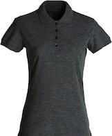 Produktbild Clique Damen Poloshirt Basic 028231, Baumwolle, anthrazit meliert, Grösse XL (XL)