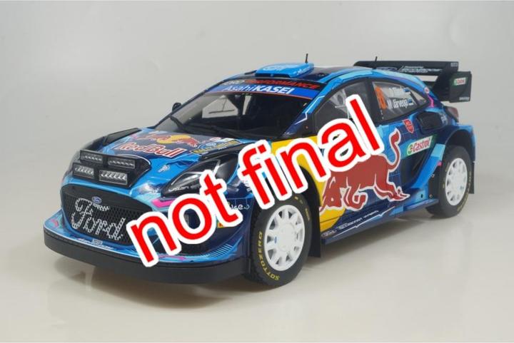 Actual product image Solido 1:18 Ford Puma Rally1 Hybrid #8 blue