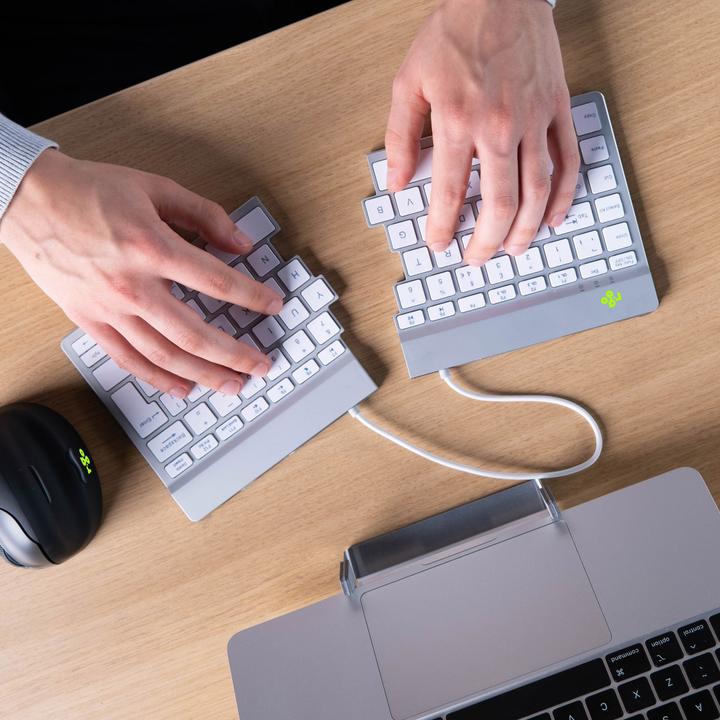 Productafbeelding R-Go Tools R-Go Split Break Ergonomisch Toetsenbord Azerty (Fr) Bluetooth W (FR, Draadloze)
