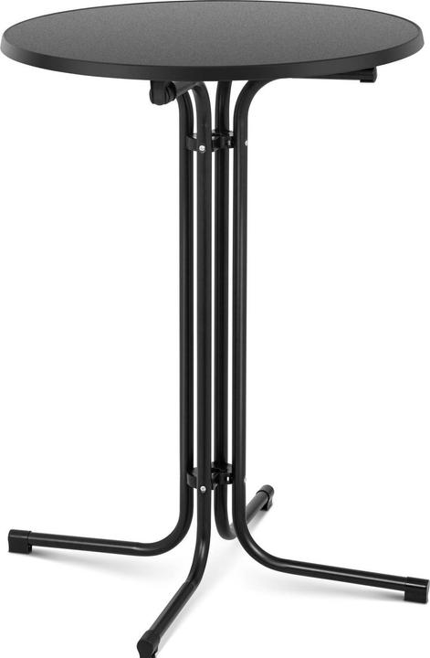 Produktbild Royal Catering Stehtisch Bistrotisch klappbar Bistro Tisch Bartisch Gastro rund Ø 80 cm schwarz (80 x 80 x 111 cm)
