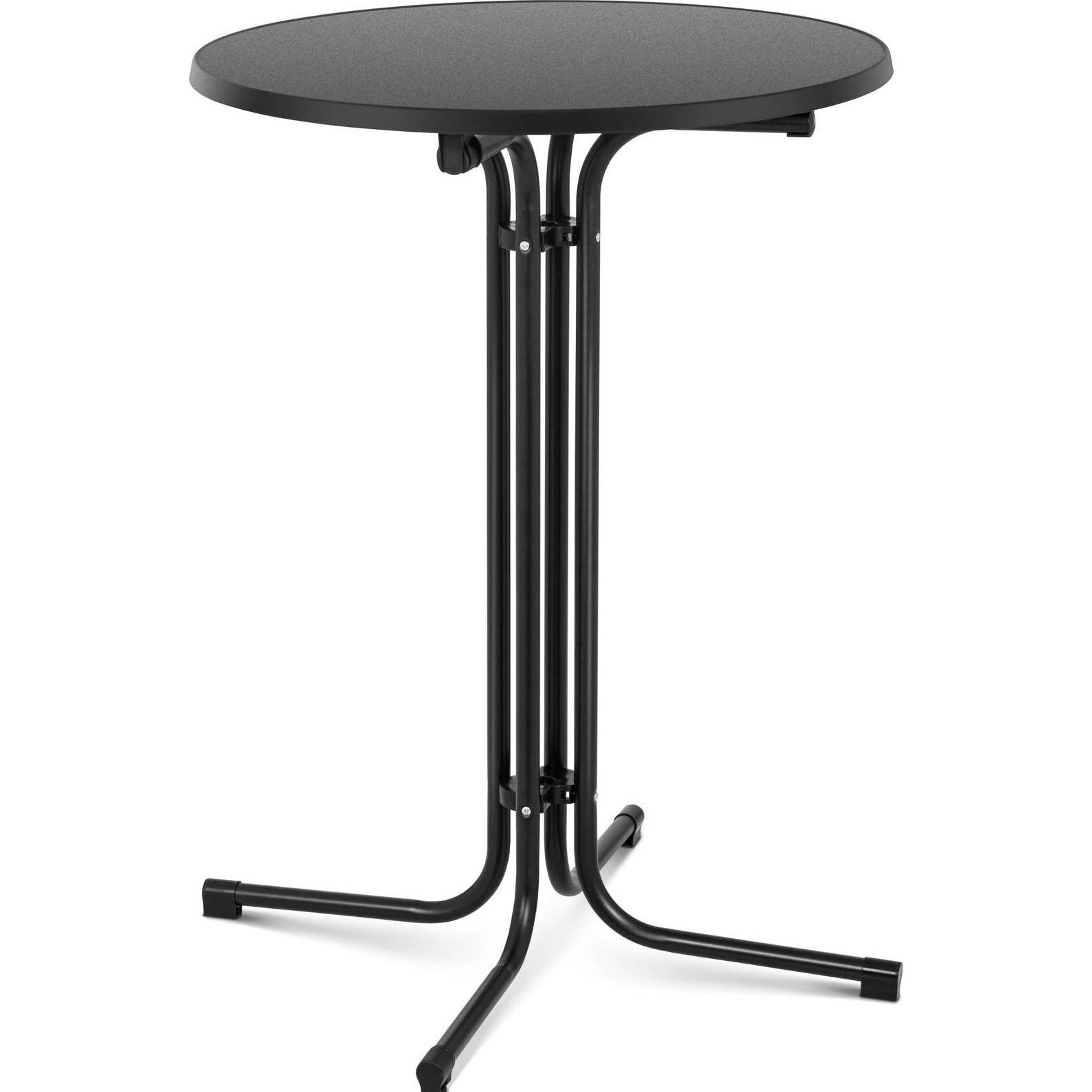 Royal Catering, Bartisch, Stehtisch Bistrotisch klappbar Bistro Tisch Bartisch Gastro rund Ø 80 cm schwarz (80 x 80 x 11...