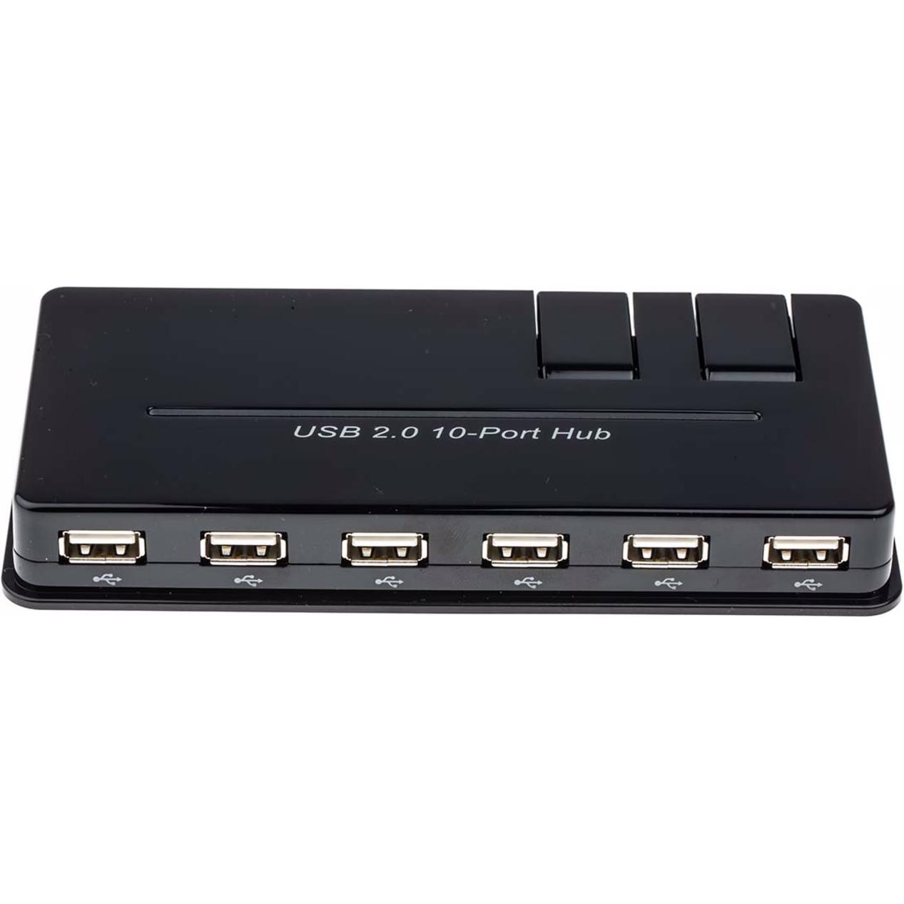 Thumbnail - Rs Pro USB 2.0 Hub (USB-A, 10 Ports), Dockingstation + USB Hub, Schwarz