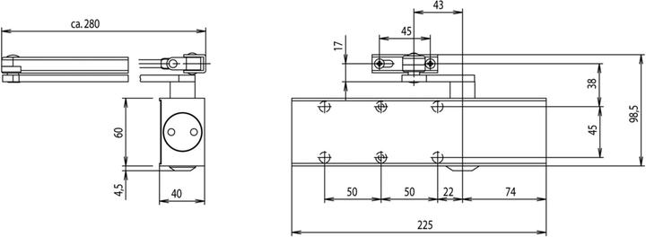 Produktbild Dormakaba Türschliesser TS 73 V (Indoor)