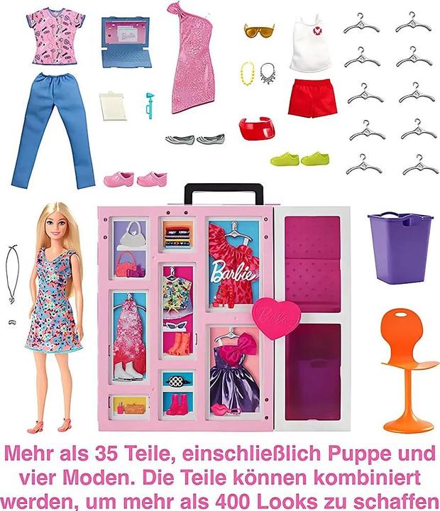 Produktbild Barbie Traumkleiderschrank und Puppe