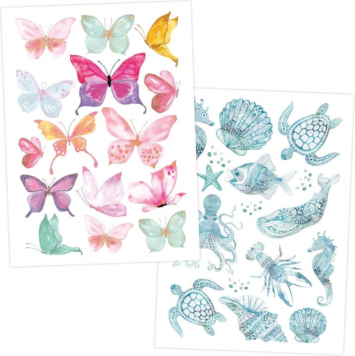 Papierdrachen Set di tatuaggi metallici 2 - Mandala