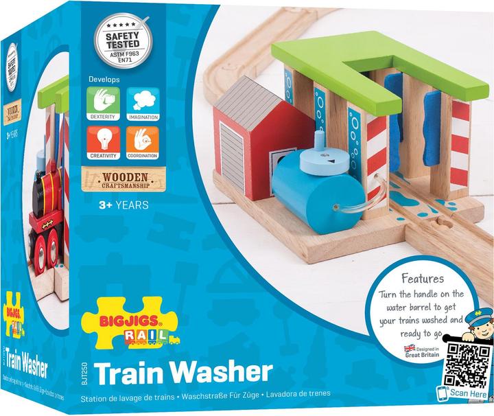 Actual product image Bigjigs Wooden rail washers for trains