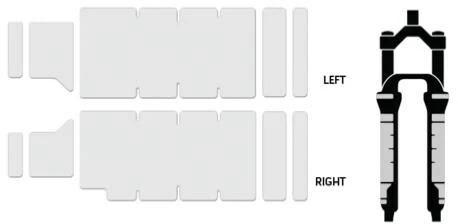 Actual product image Lizard Skins LizardSkins Fork Protector (Front mudguard)