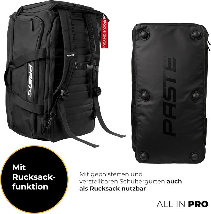 Immagine prodotto Paste Sporttasche mit Rucksackfunktion und Nassfach (68 l)