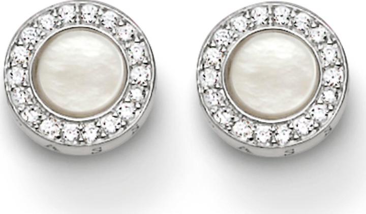 Produktbild Thomas Sabo Ohrstecker Classic Pavé Weiss (Silber)