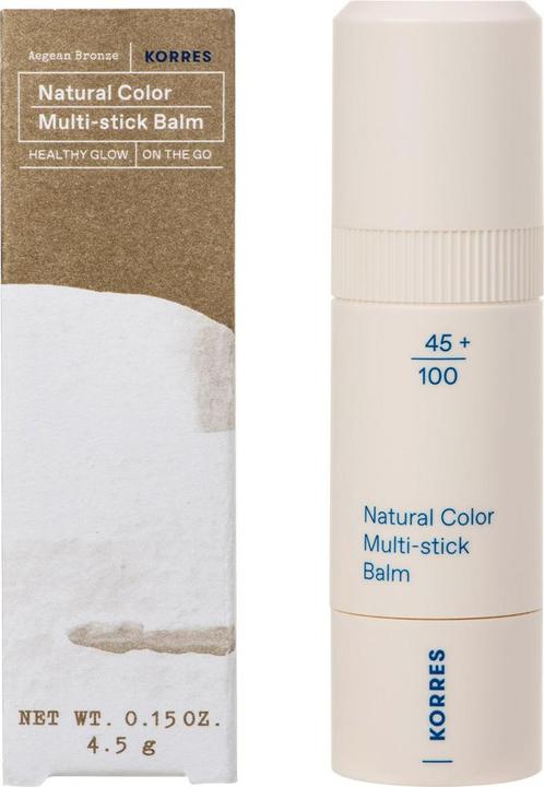 Actual product image Korres AEGAN BRONZE Natural Color Multi-stick Balm (Highlighter, 4.50 g)