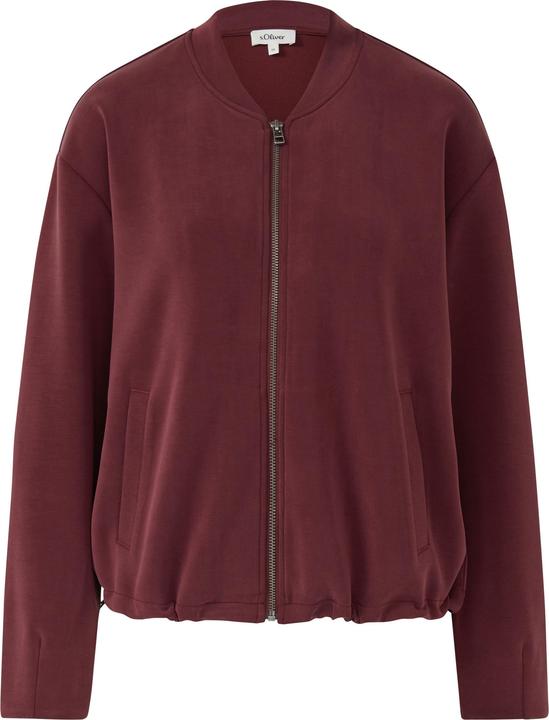 Produktbild s.Oliver Sweatshirt Jacke Oversized Scuba-Jacke mit verstellbarem Saum (44)