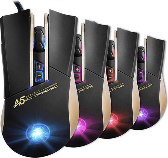 Image du produit JTI Apedra A5 Souris de jeu optique à LED haute précision - 3200 DPI (Filaire)