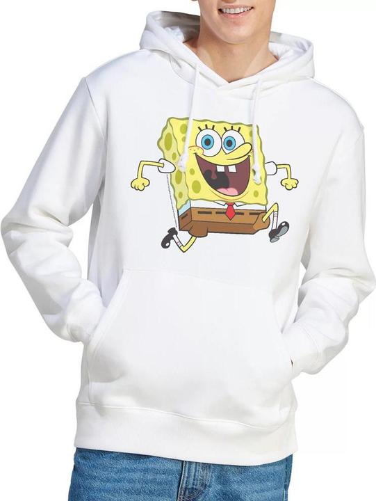 Actual product image Spongebob Squarepants Mens Happy Running Hoodie (XXL)