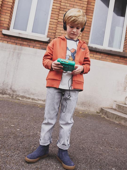 Immagine prodotto Vertbaudet Bedruckte Jungen Kapuzensweatjacke mit Recycling-Polyester (86)