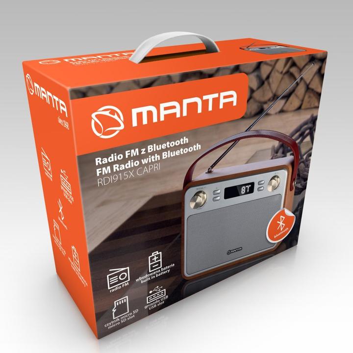 Actual product image Manta RDI915X FM/BT/USB Capri (AM, FM, Bluetooth)