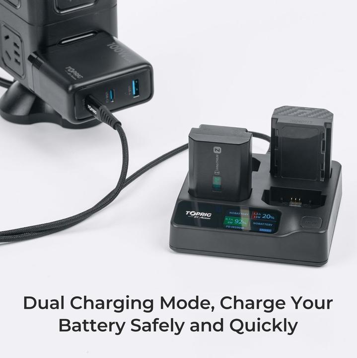 Immagine prodotto Accsoon Toprig 100W 4-BAY NP-FZ100 Fast Charger (2007270220) (Caricabatterie per fotocamere)