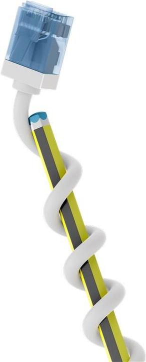 Produktbild Goobay Ultraflexibles CAT 6A Patchkabel, slim, U/UTP, weiss (U/UTP, CAT6a, 1 m)