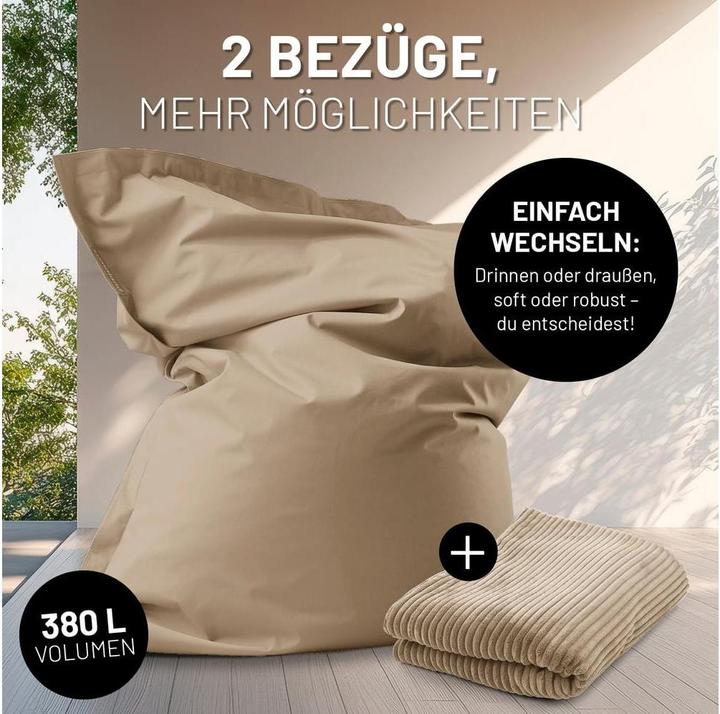 Produktbild Lumaland Sitzsack + Cordhülle