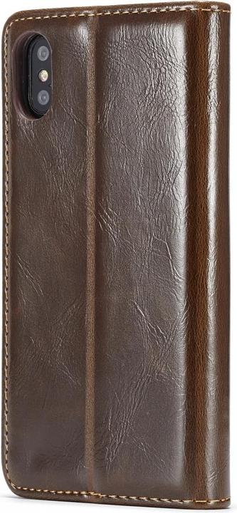 Produktbild Caseme Apple iPhone XS Classic Leder Case Karten Hülle Etui (Apple iPhone XS)