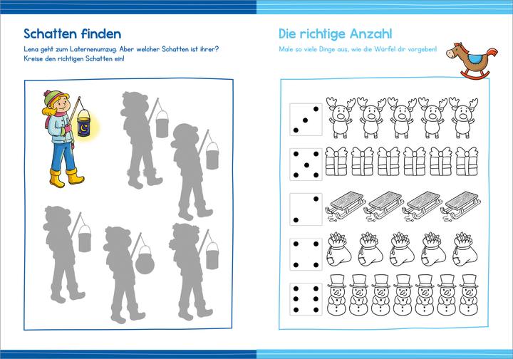 Actual product image Tessloff Painting and puzzles for kindergarten children. Seasons. Searching, counting, matching, connecting (German, Nadja Schwendemann, 2020)