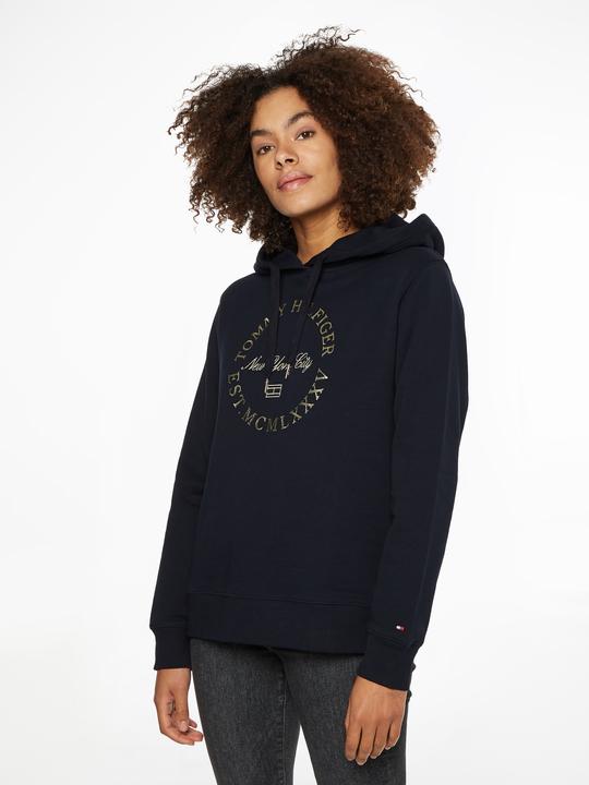 Image du produit Tommy Hilfiger Reg Metallic Roundall Sweat à capuche isolé pour femme (XS)