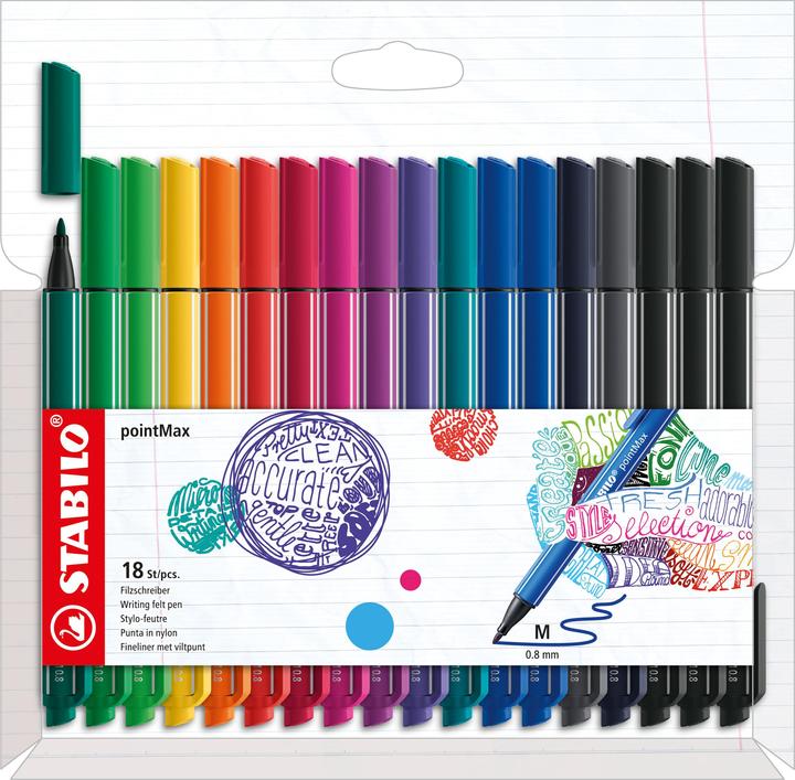 18 couleurs