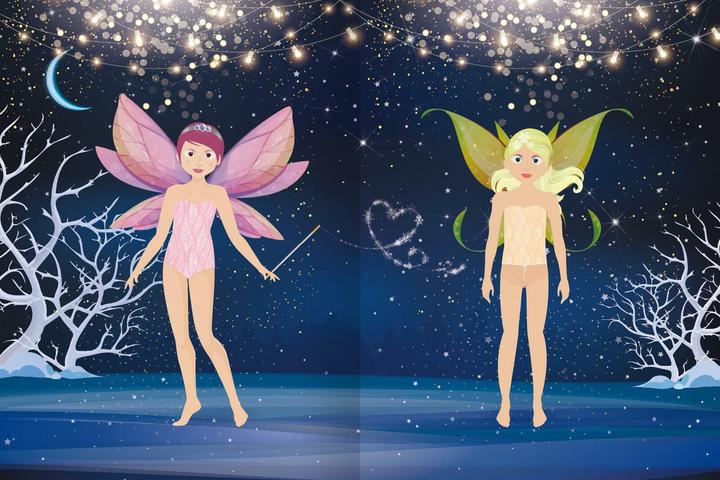 Produktbild Sticker-Anziehpuppen Metallic - Winterf