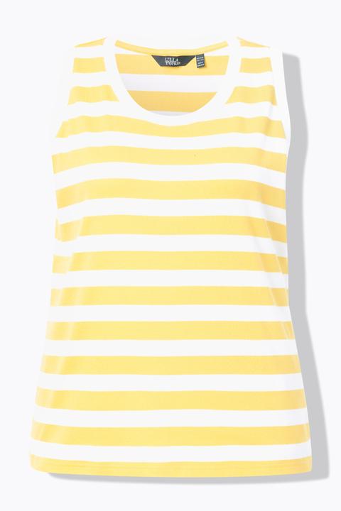 Actual product image Ulla Popken Striped Ribbed Tank (58)