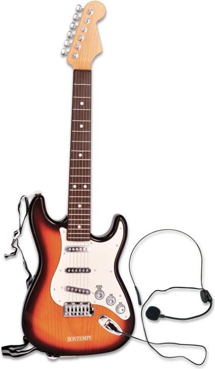 Image du produit Bontempi Chitarra elettronica con microfono e connessione Wireless-Fender Style- (Multilingue)
