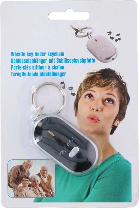 Actual product image Green E Whistle key finder keychain