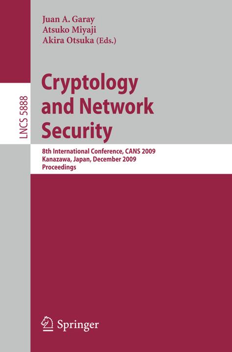 Cryptology and Network Security (2009)